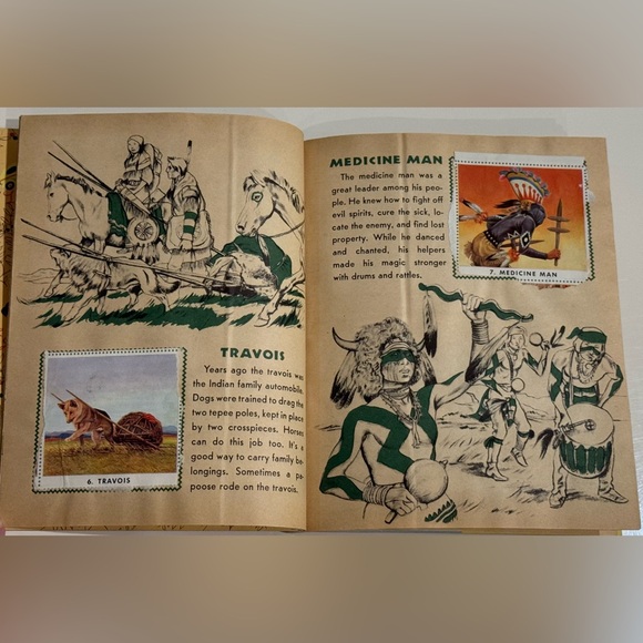 Vintage 1957 Little Golden Book INDIAN STAMPS by Edward Huberman 1st Edition “A” - Picture 8 of 16